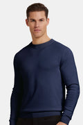 THE SANTONI CREWNECK SWEATER - Navy Blue