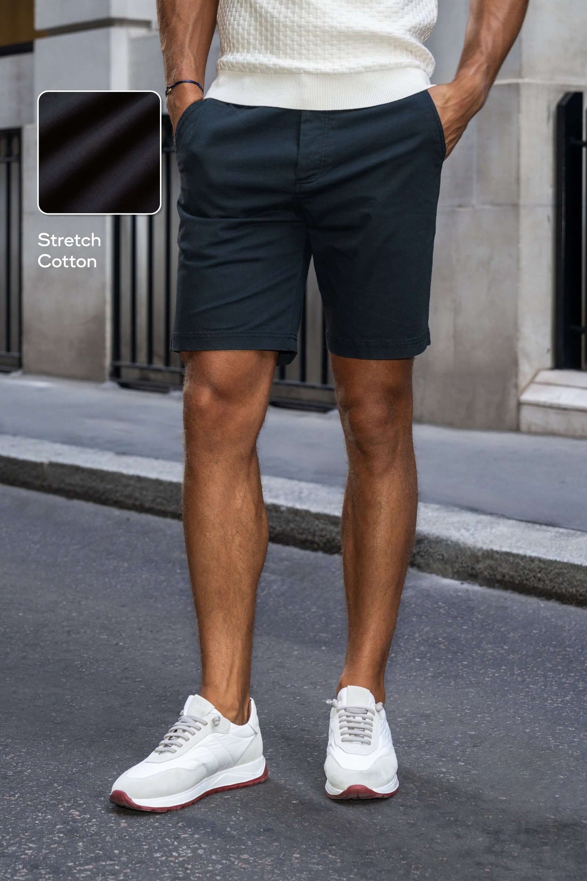 THE ALDO SLIM SHORTS - Black