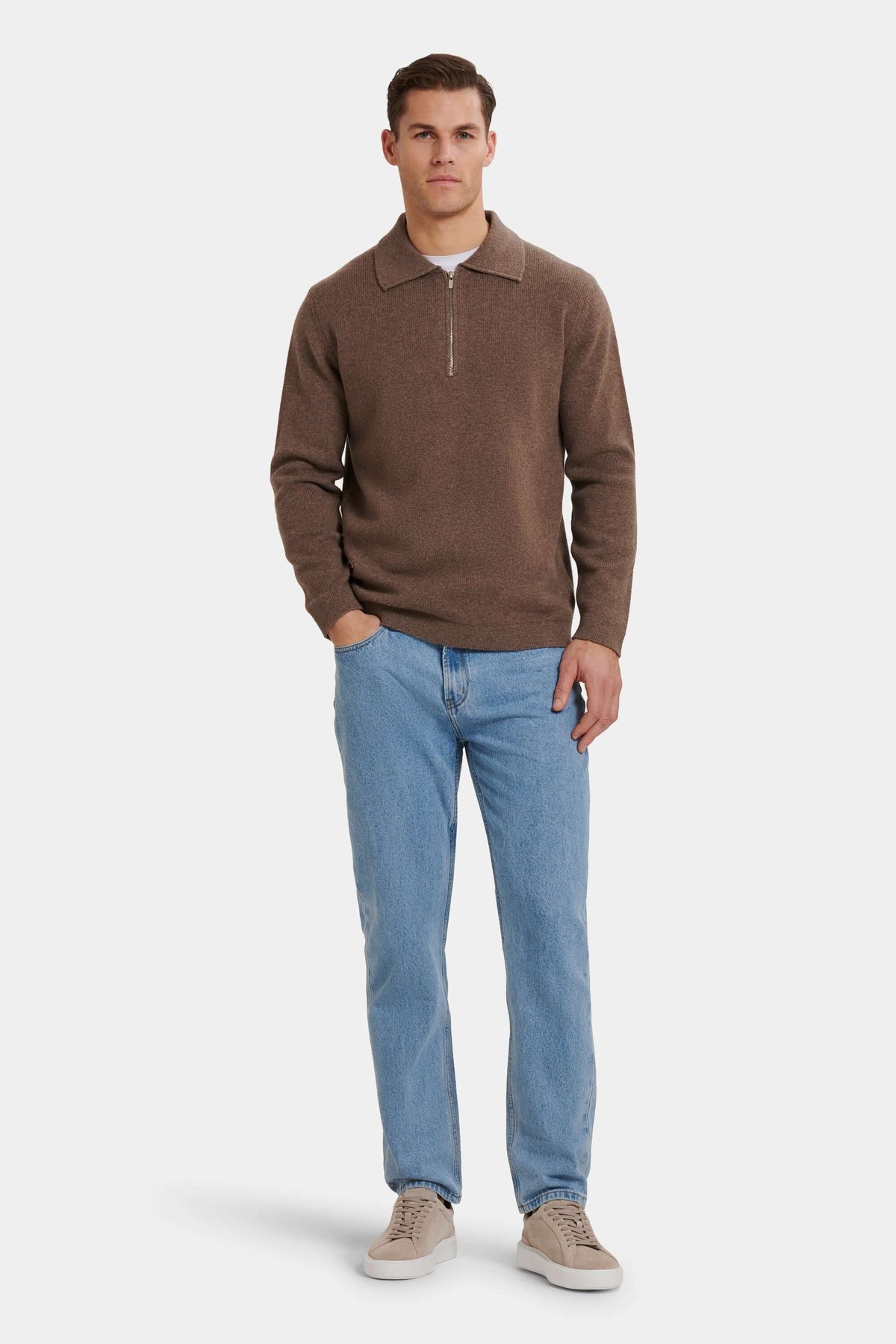 THE COMPONE QUARTER ZIP POLO