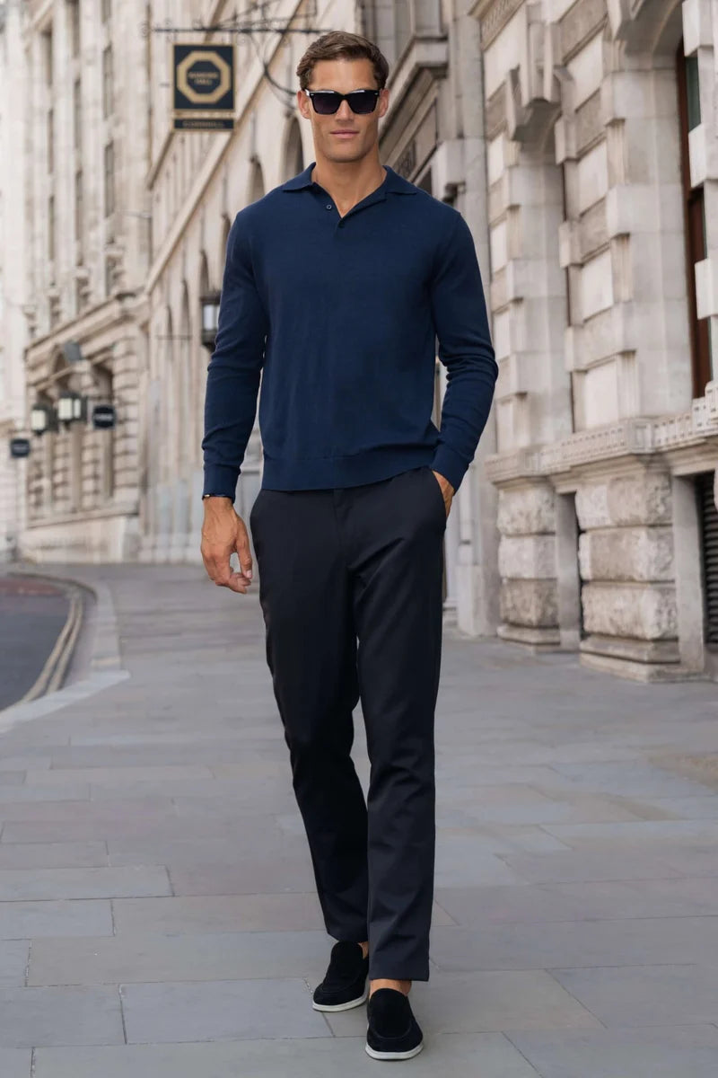 THE SANTONI POLO - Navy Blue