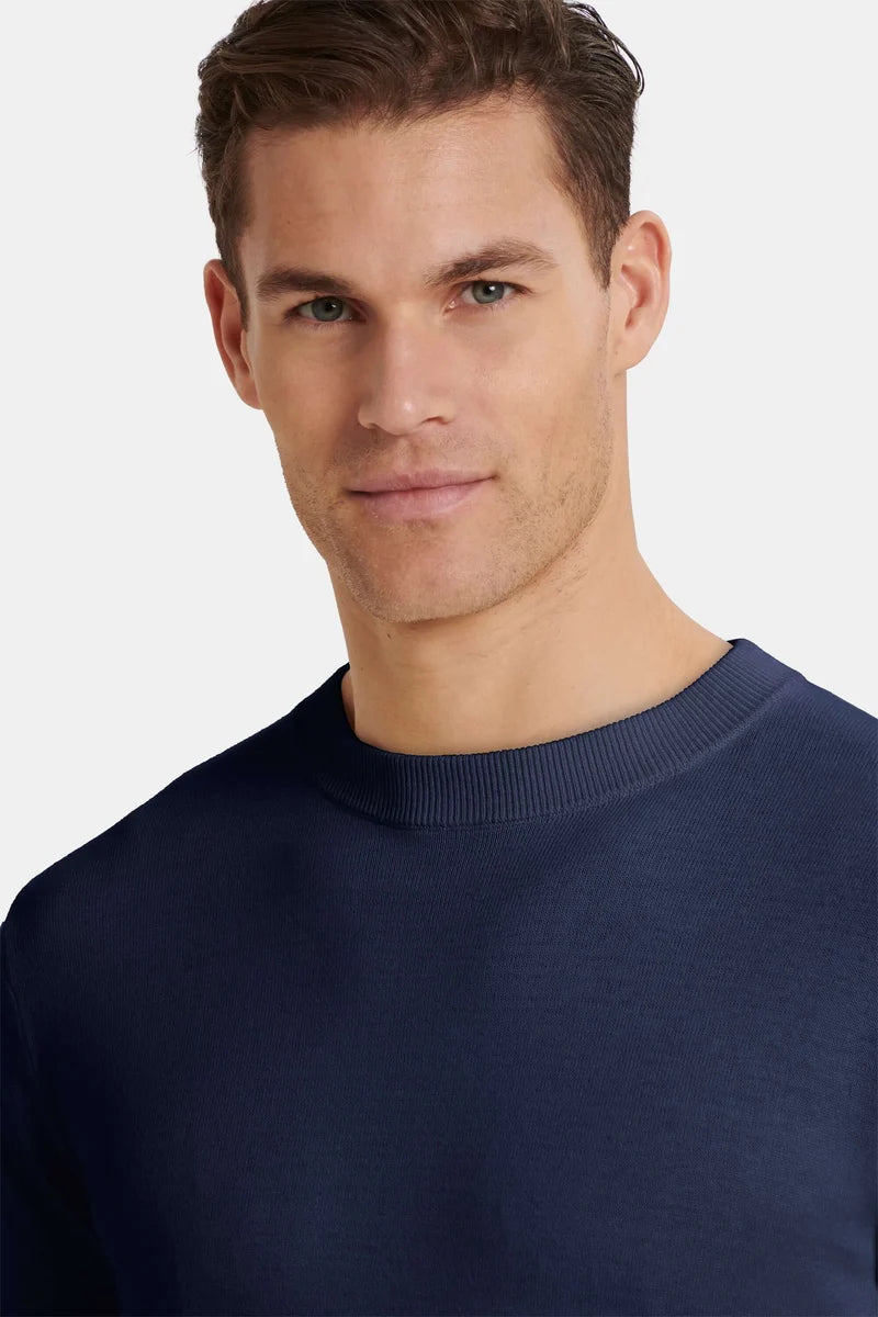 THE SANTONI CREWNECK SWEATER - Navy Blue