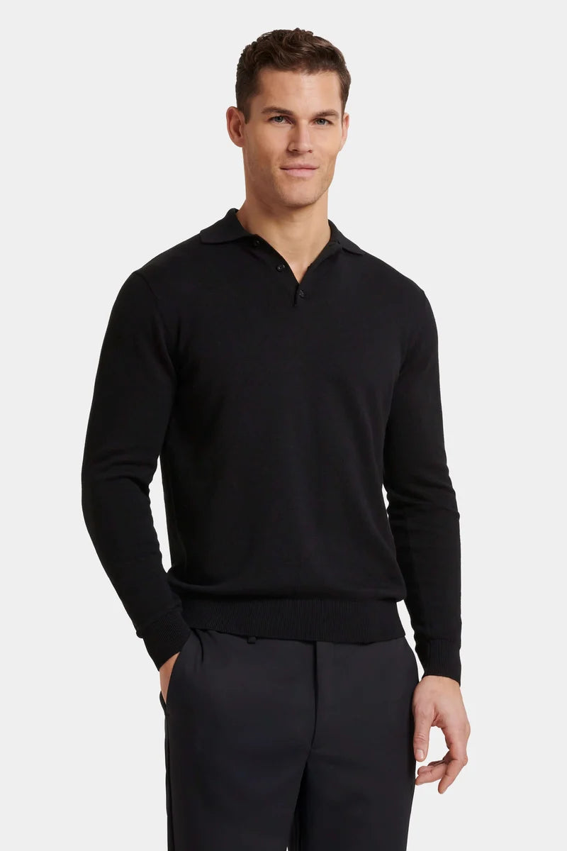 SANTONI POLOTRÖJA - Svart