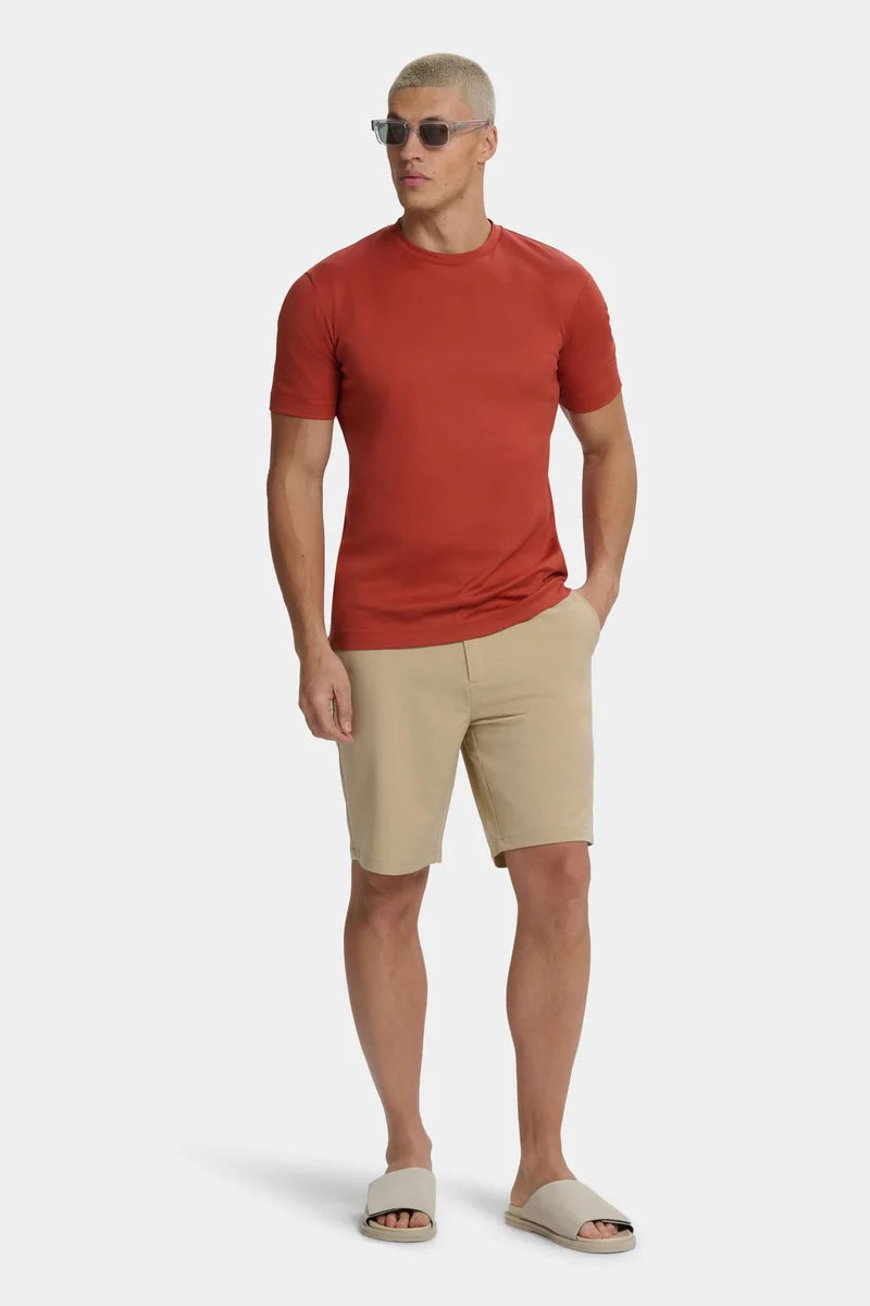 THE DESIO SLIM T-SHIRT - Red Brick