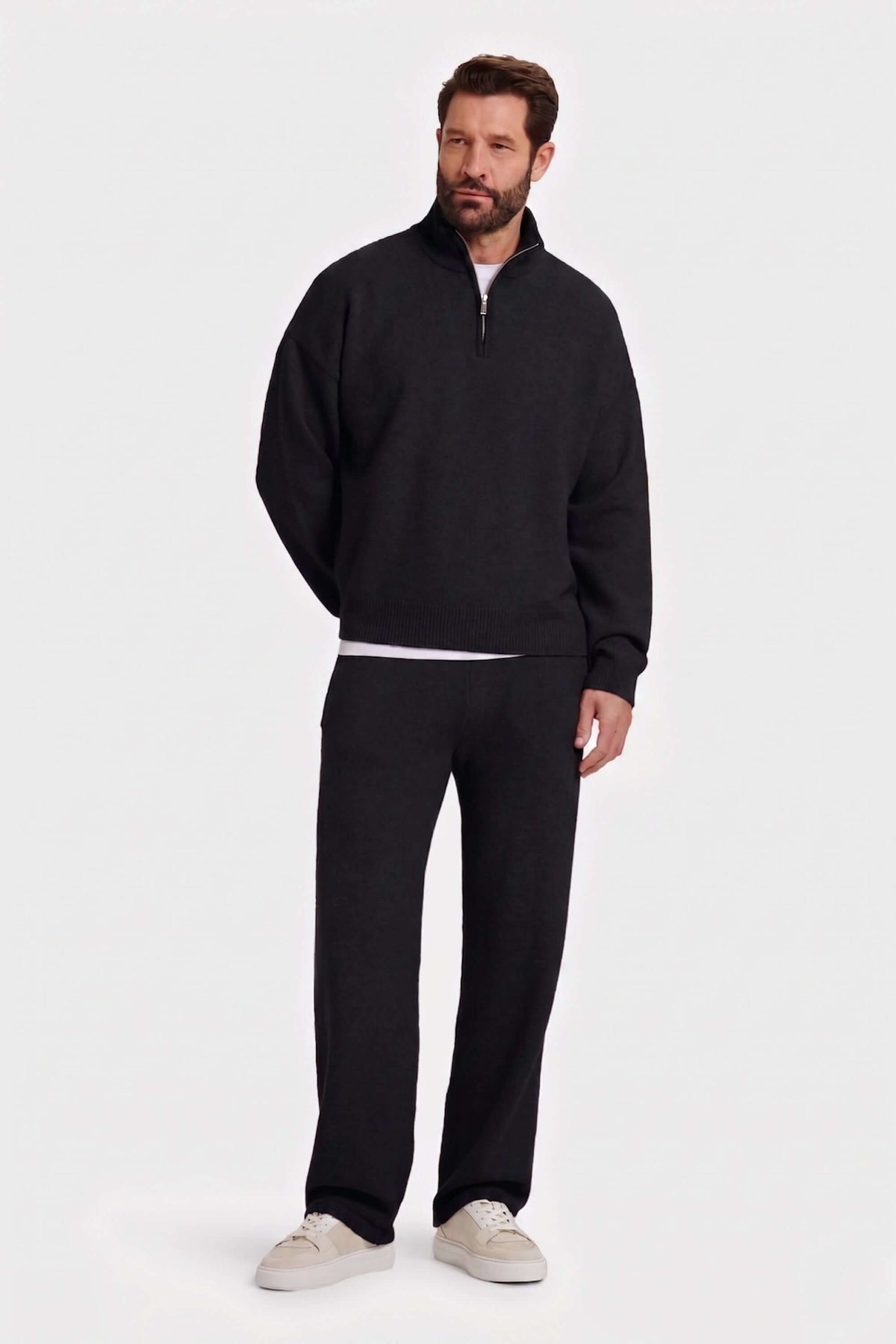 THE SAVONA QUARTER ZIP SWEATER