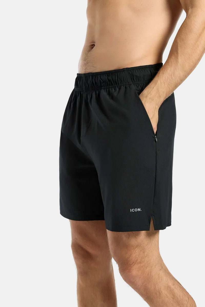 THE ACTIVE 7" SHORTS - Black