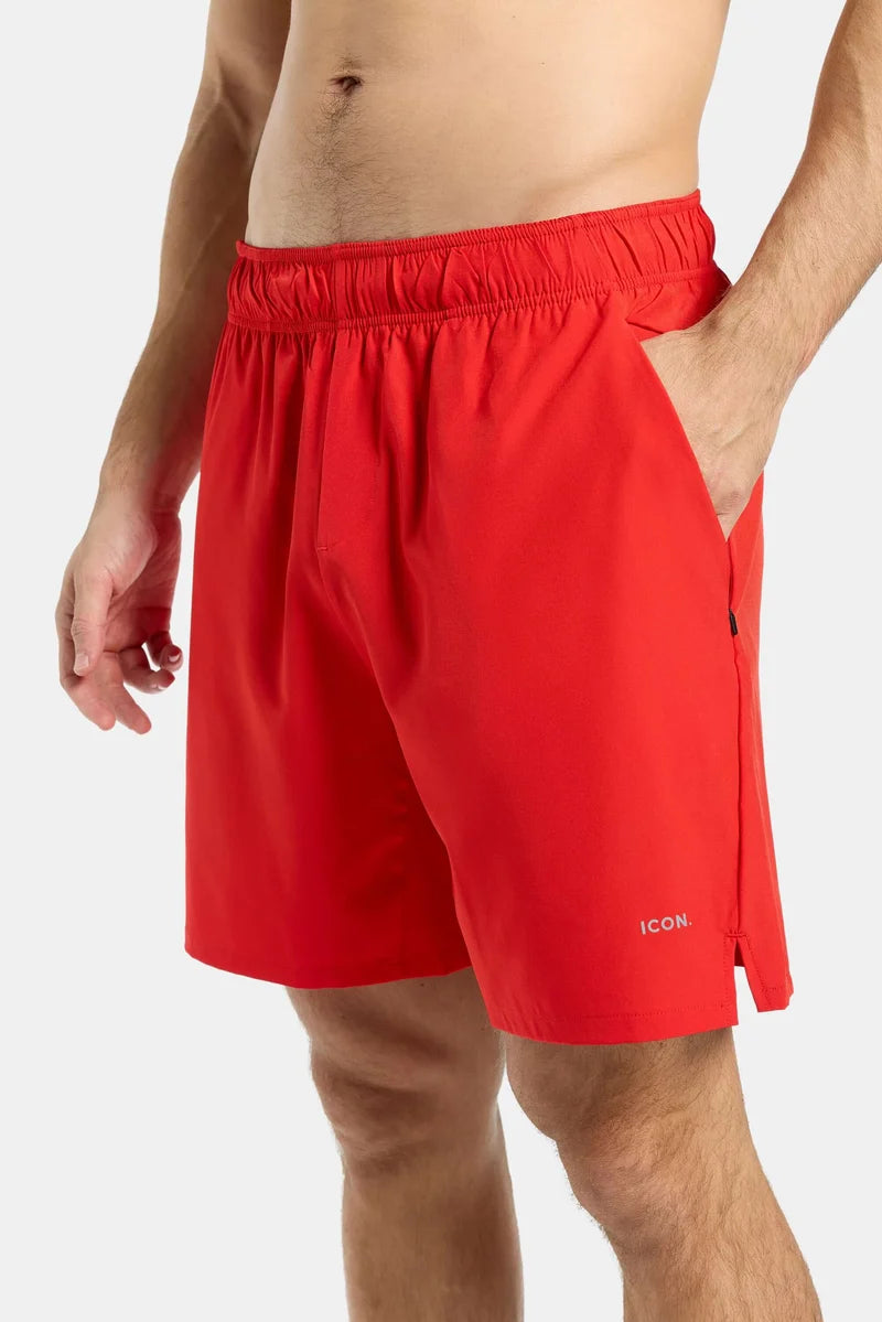 THE ACTIVE 7" SHORTS - Energy Red
