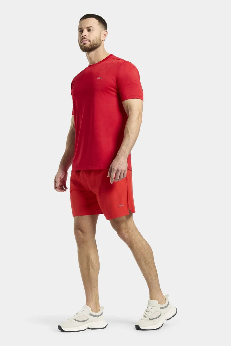 THE ACTIVE 7" SHORTS - Energy Red