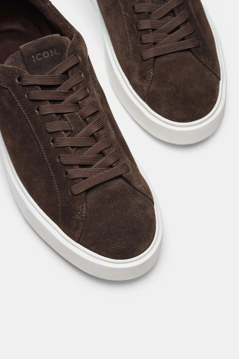 THE CLASSIC SUEDE TRAINER - Dark Brown
