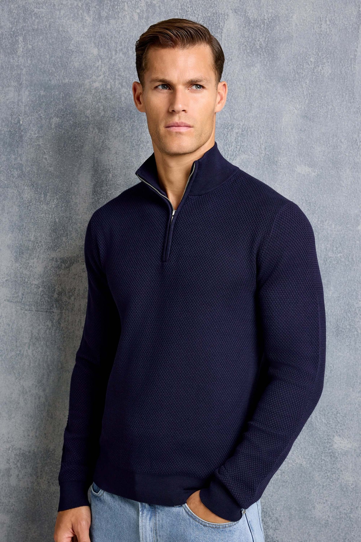 THE FABIO QUARTER ZIP SWEATER